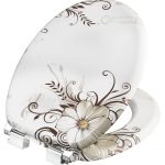 Wcornat wc-sitz brown flower mit absenkautomatik
