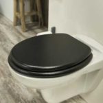 WC-Sitz Schwarz Leder